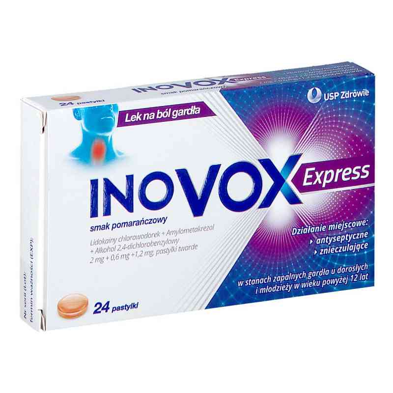 Inovox Express smak pomarańczowy 24  od STADA ARZNEIMITTEL AG PZN 08301533