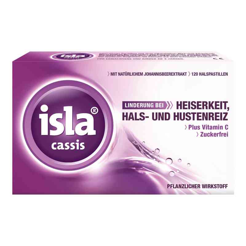 isla cassis pastylki do ssania na podrażnione gardło przy drapan 120 szt. od Engelhard Arzneimittel GmbH & Co.KG PZN 16958337