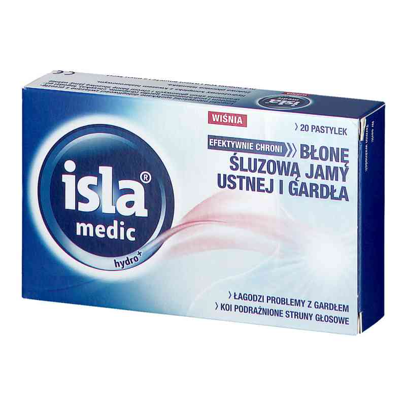 Isla Medic Hydro+ pastylki do ssania smak wiśniowy 20  od ENGELHARD ARZNEIMITTEL GMBH & CO KG PZN 08300927