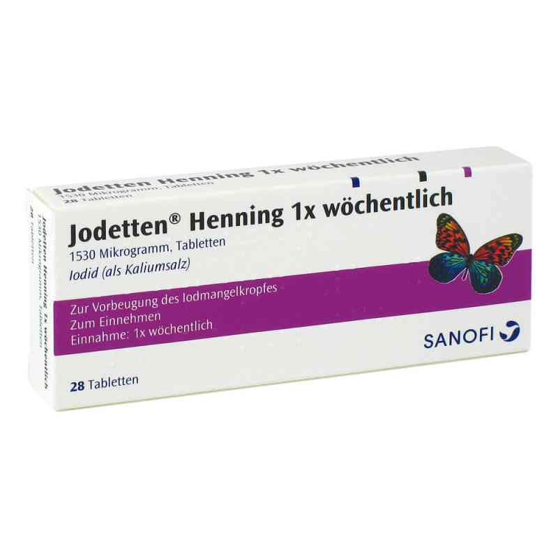 Jodetten Henning 1x woechentlich Tabl. 28 szt. od Sanofi-Aventis Deutschland GmbH PZN 00271006