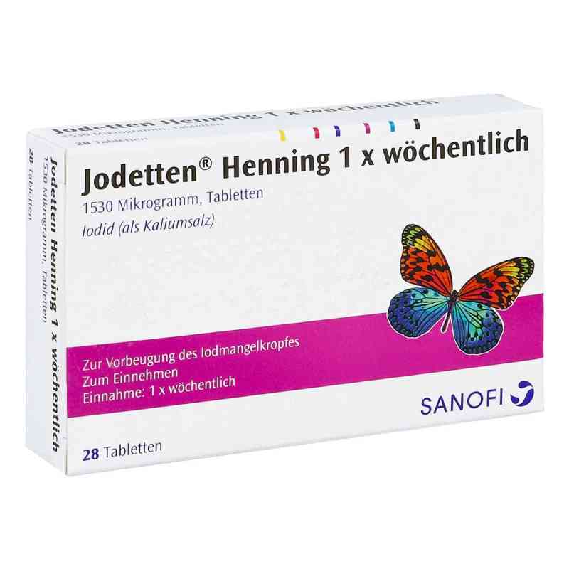 Jodetten Henning 1x woechentlich tabletki 28 szt. od Sanofi-Aventis Deutschland GmbH PZN 00271006