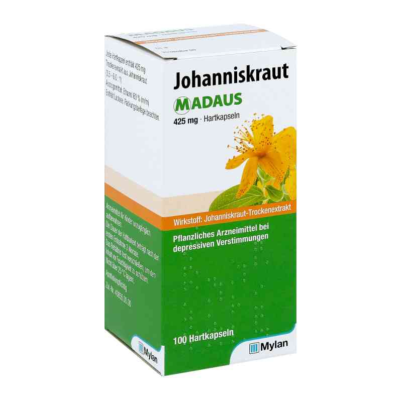 Johanniskraut Madaus 425 mg kapsułki 100 szt. od Viatris Healthcare GmbH PZN 15580233