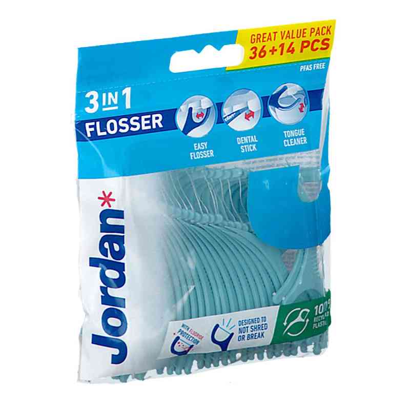 Jordan Flosser 3w1 wykałaczka + nić 50  od LILLEBORG AS PZN 08305528