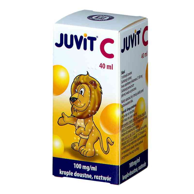 Juvit C krople doustne 100 mg/ml 40 ml od PRZEDSIĘBIORSTWO PRODUKCJI FARMACEUTYCZNEJ HASCO-L PZN 08300212