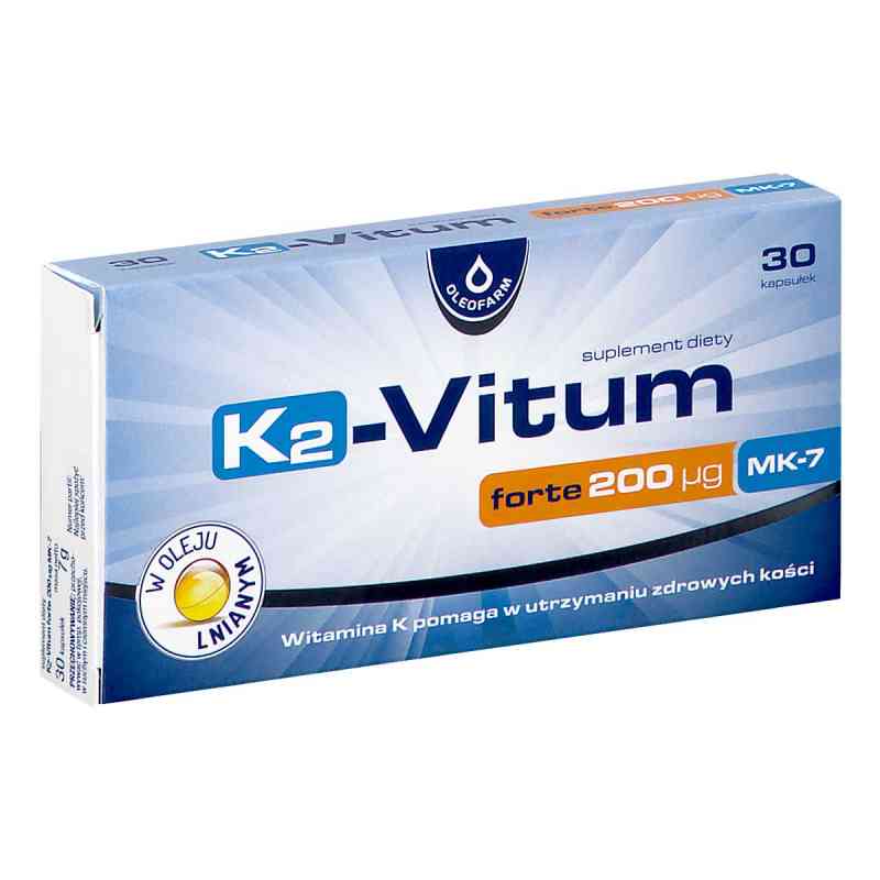 K2-Vitum Forte 200 ug MK7 kapsułki 30  od OLEOFARM SP. Z O.O. PZN 08305502
