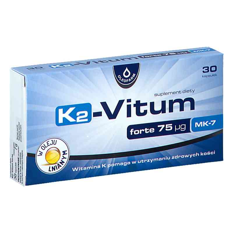 K2-Vitum Forte 75 mcg MK-7 kapsułki 30  od  PZN 08304649