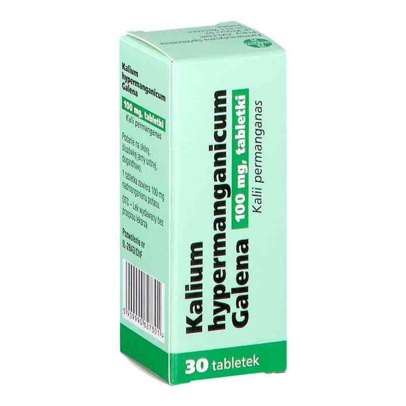 Kalium hypermanganicum Galena tabletki 100 mg 30  od FARMACEUTYCZNA SPÓŁDZIELNIA PRACY 