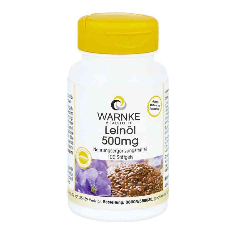 Kapsułki oleju lnianego 500 mg 100 szt. od Warnke Vitalstoffe GmbH PZN 03052440