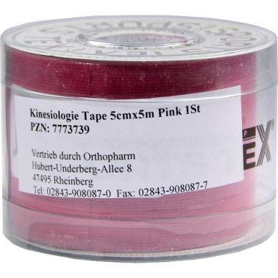 Kinesiologie Tape 5x5cm pink 1 szt. od Römer-Pharma GmbH PZN 07773739