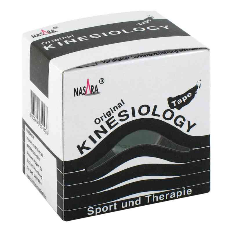 Kinesiotape Nasara 5cmx5m schwarz 1 szt. od Mikros GmbH PZN 01164554
