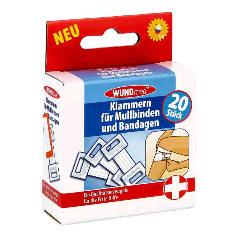 Klammern f.Mulbinden+Bandagen 20 szt. od Axisis GmbH PZN 07393913