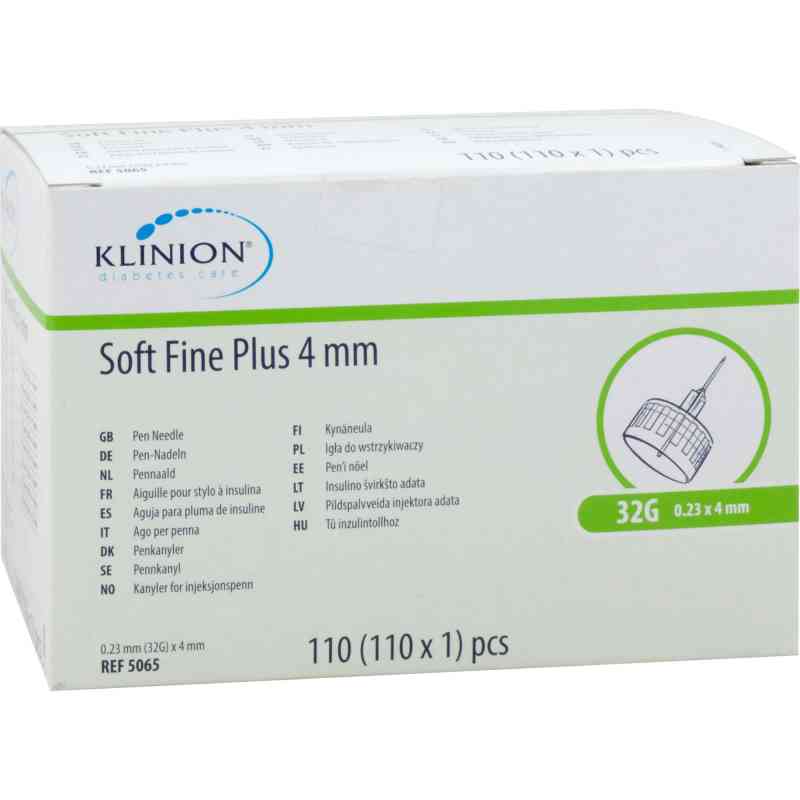 Klinion Soft fine plus kaniule 4mm 32g 0,23mm 110 szt. od eu-medical GmbH PZN 10179649