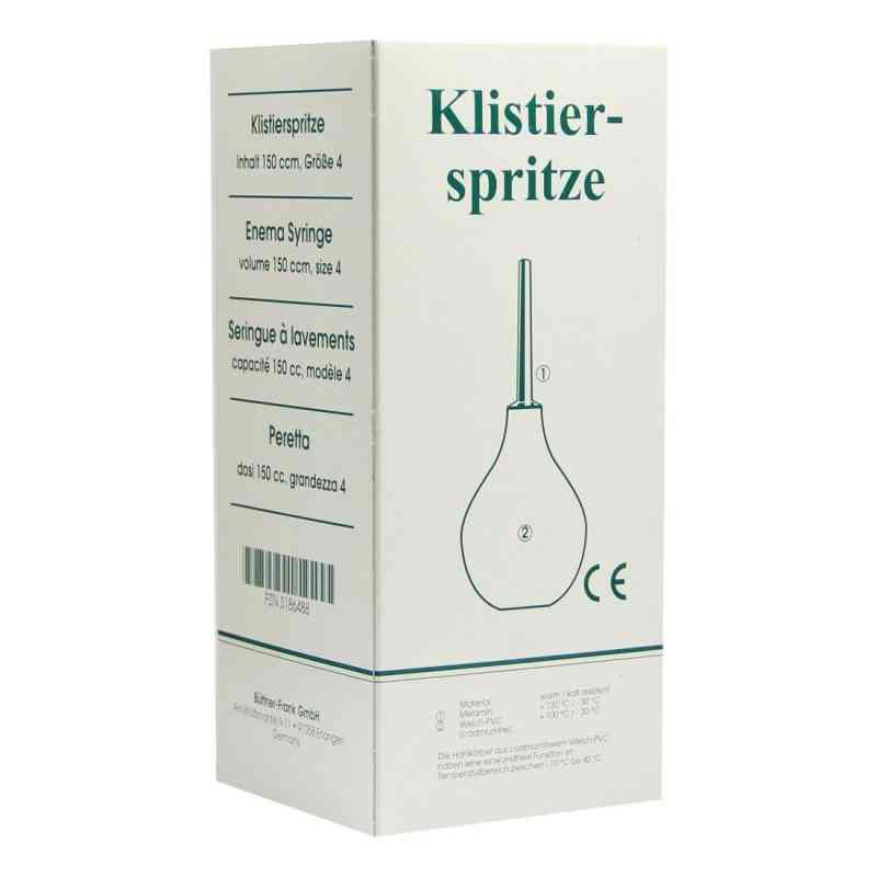 Klistierspritze Gr.4 birnf. m.Kan. 150 g 1 szt. od Büttner-Frank GmbH PZN 03186488