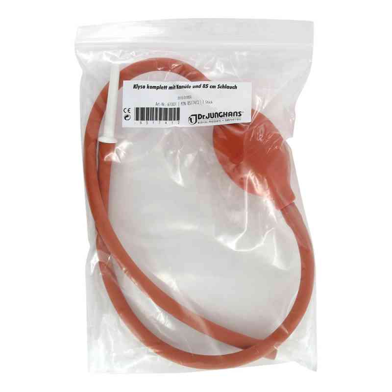 Klyso komplett 85cm Schlauch u. Kanuele 1 szt. od Dr. Junghans Medical GmbH PZN 08517412