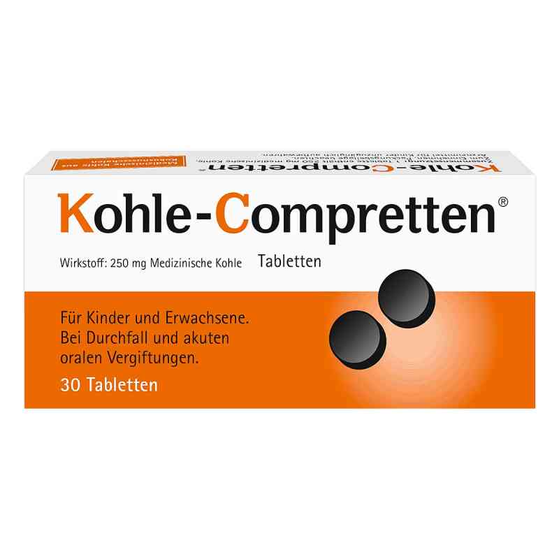Kohle Compretten tabletki węglowe 30 szt. od Klinge Pharma GmbH PZN 03056515