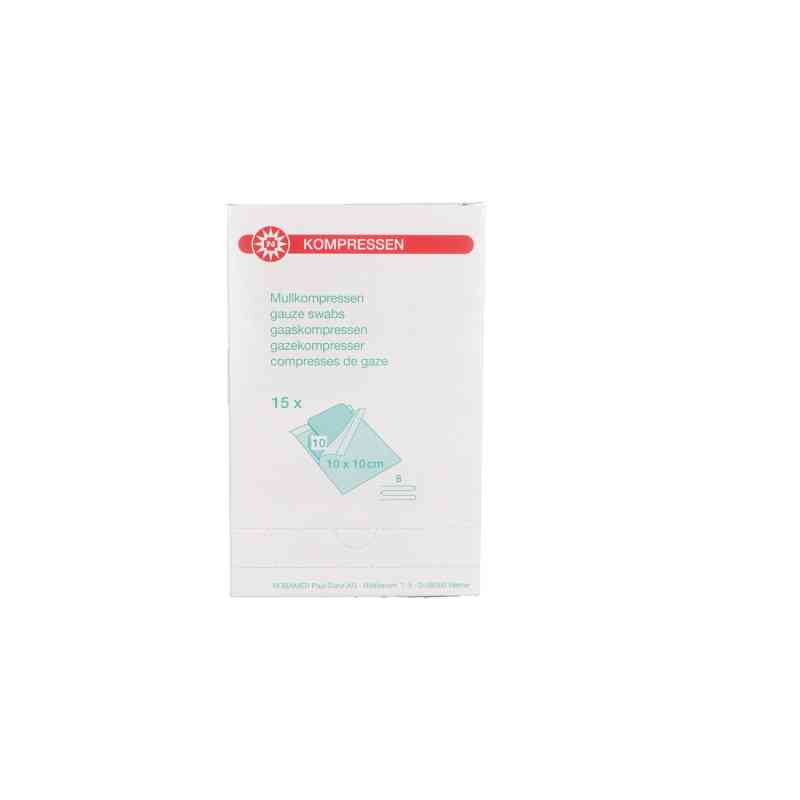 Kompressen steril 10x10 cm 8fach 15X10 szt. od NOBAMED Paul Danz AG PZN 11046672