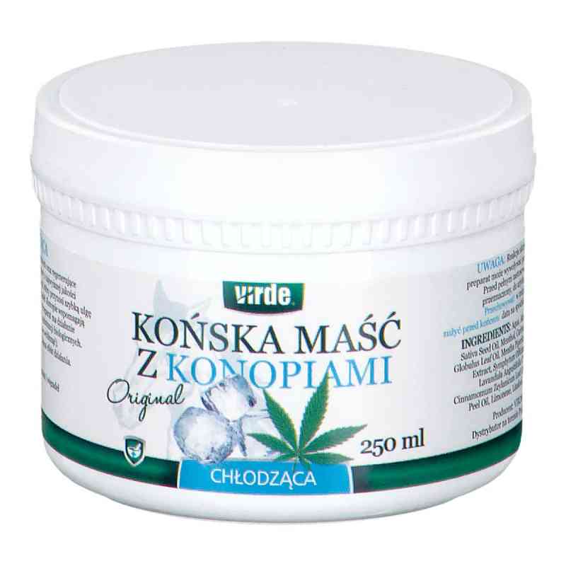 Końska Maść chłodząca z konopiami 250 ml od VIRDE PZN 08305435