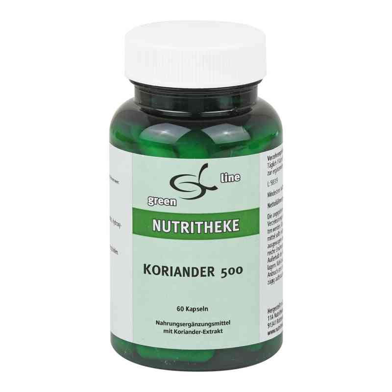 Koriander 500 kapsułki 60 szt. od 11 A Nutritheke GmbH PZN 07749327