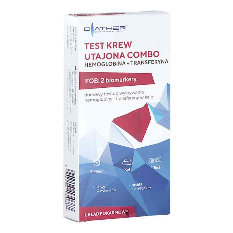 Krew Utajona Combo Hemoglobina+Transferyna Test 1  od W.H.P.M. BIORESEARCH & TECHNOLOGY CO. LTD. PZN 08305310