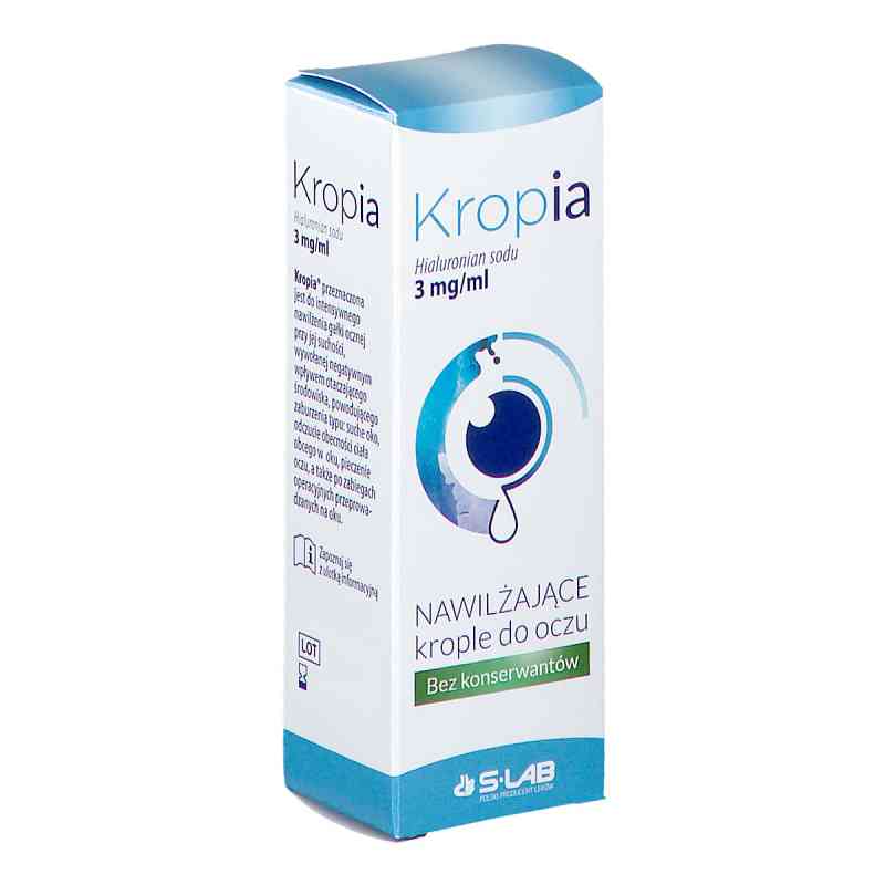 KROPIA nawilżające krople bez konserwantów 10 ml od OMISAN FARMACEUTICI PZN 08301205