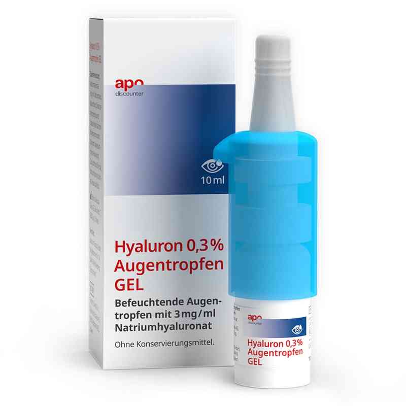 Krople do oczu Apodiscounter Hyaluron 0,3%  10 ml od Optima Medical Swiss AG PZN 19351185