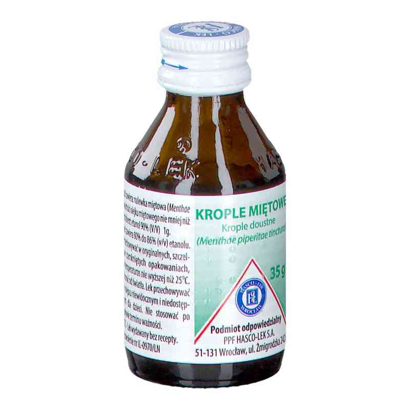 Krople miętowe Hasco 35 g od PRZEDSIĘBIORSTWO PRODUKCJI FARMACEUTYCZNEJ HASCO-L PZN 08302172