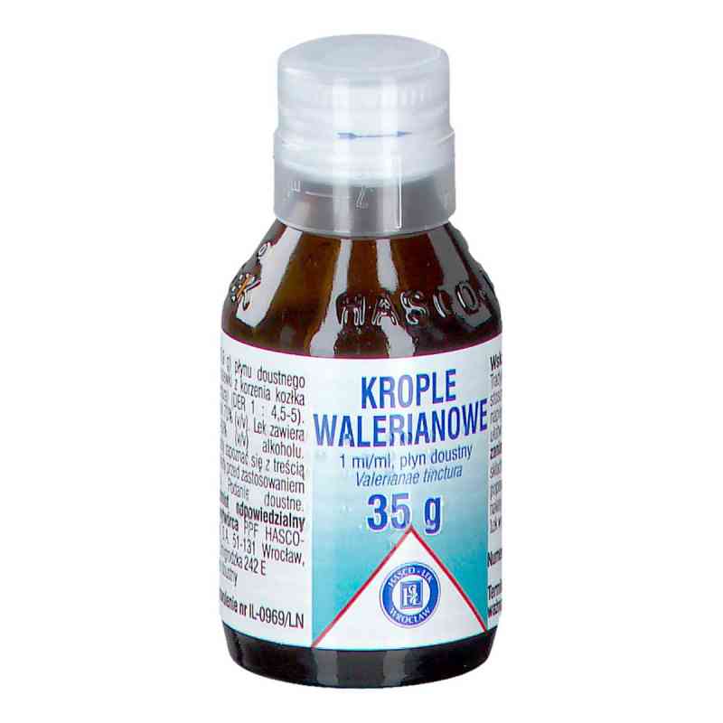 Krople walerianowe Hasco 35 g od PRZEDSIĘBIORSTWO PRODUKCJI FARMACEUTYCZNEJ HASCO-L PZN 08302173