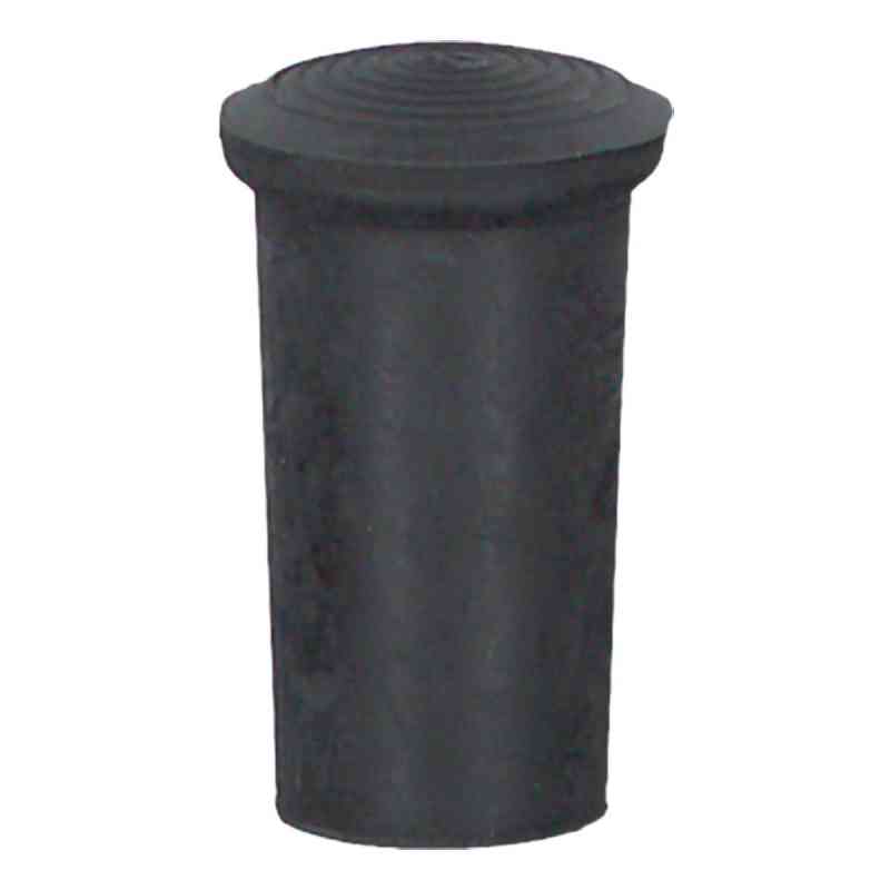 Krückenkapsel Größe 0  16 mm schwarz 1 szt. od Careliv Produkte OHG PZN 03097796