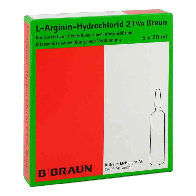 L-arginin-hydrochlorid 21% Elek.-konz.inf.-ls ampułki 5X20 ml od B. Braun Melsungen AG PZN 09704010