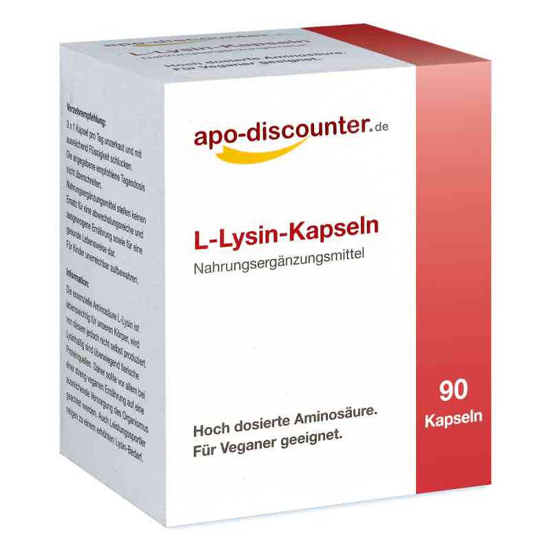 L-lysin Kapseln 90 szt. od Apologistics GmbH PZN 17174431
