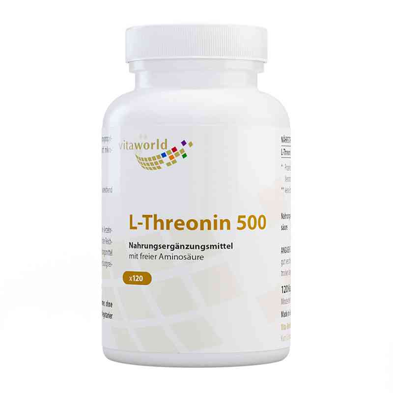 L-threonin 500 mg kapsułki 120 szt. od Vita World GmbH PZN 13364040
