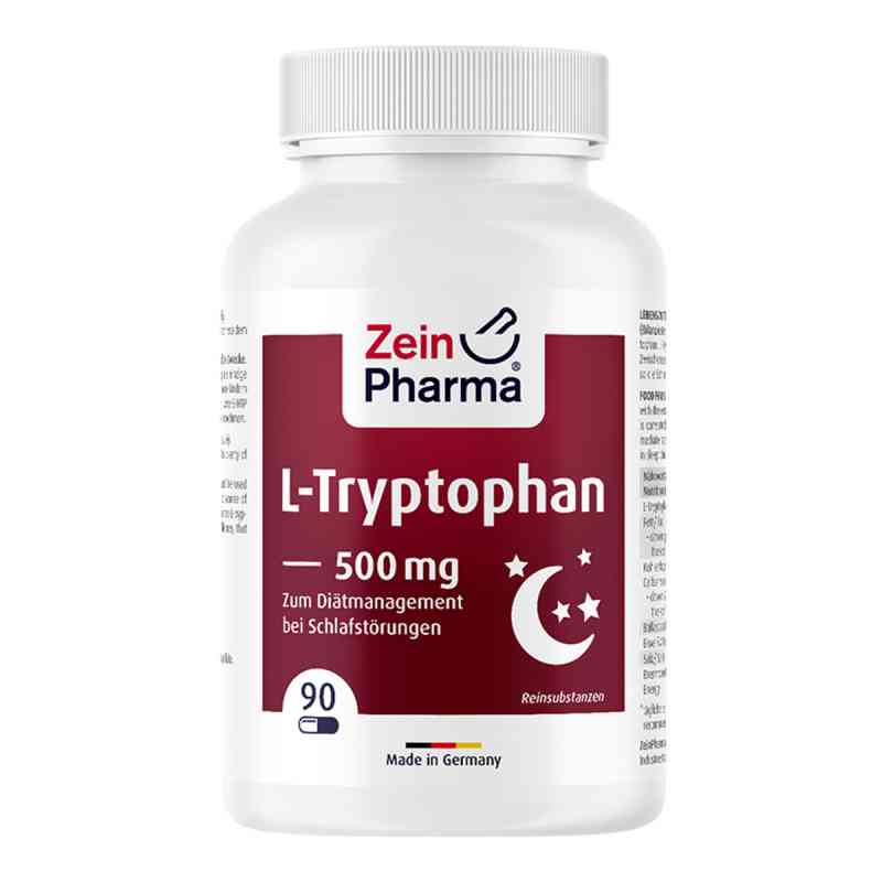 L-tryptophan 500 mg w kapsułkach 90 szt. od Zein Pharma - Germany GmbH PZN 09612331