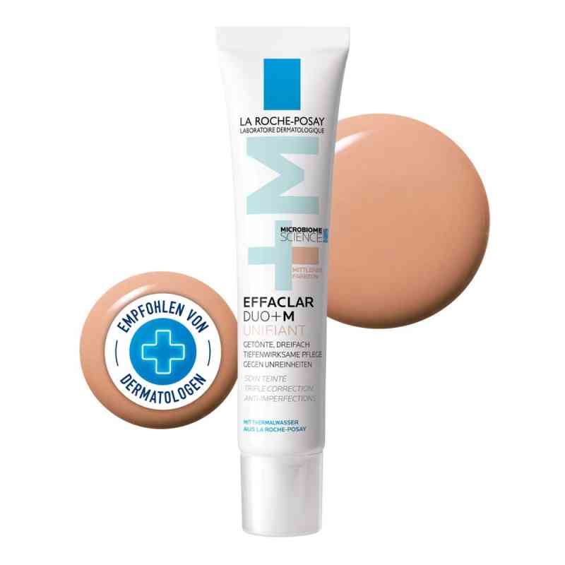 La Roche-Posay Effaclar Duo+m Unifiant krem tonujący o.średni 40 ml od L'Oreal Deutschland GmbH PZN 19339793