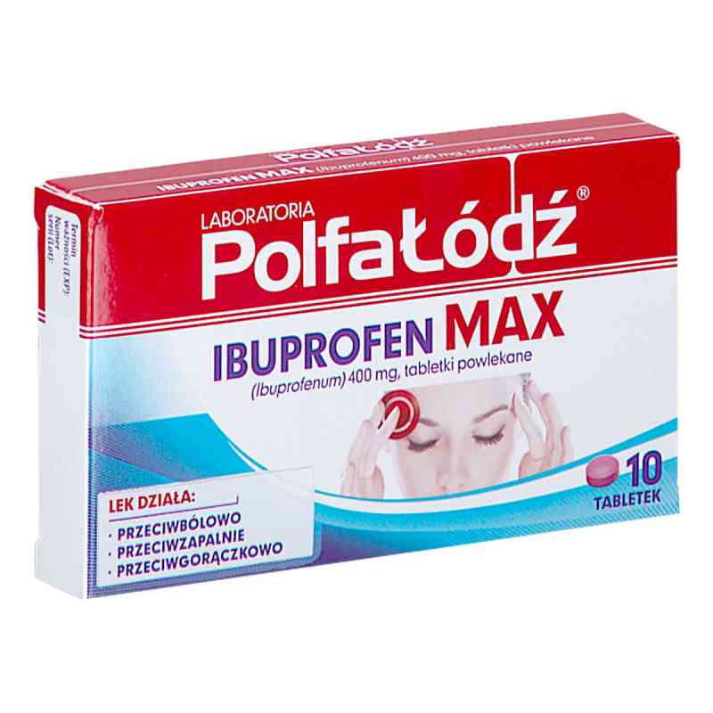 Laboratoria PolfaŁódź IBUPROFEN MAX tabletki 10  od SENSILAB POLSKA SP. Z O.O.- S.K.A. PZN 08304295