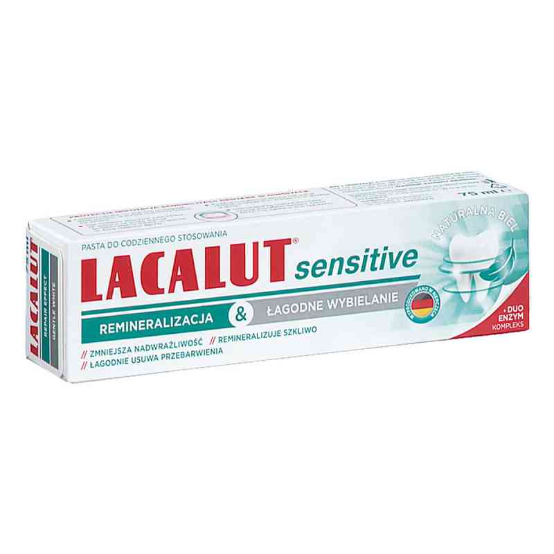 Lacalut Sensitive Pasta do mycia zębów reminalizacja & łagodne w 75 ml od DR THEISS NATURWAREN GMBH PZN 08304970