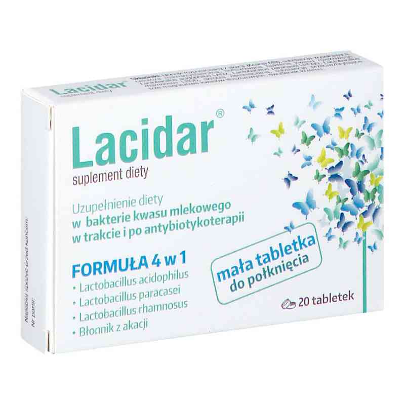 Lacidar tabletki 20  od TANTUS SP. Z O.O.DLA RANBAXY POLAND SP. Z O.O. PZN 08302757