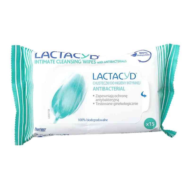Lactacyd Antibacterial chusteczki do higieny intymnej 15 szt. od OMEGA PHARMA INTERNATIONAL NV PZN 08300785