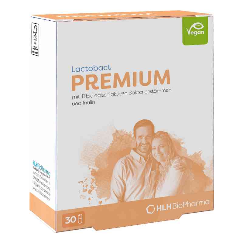 Lactobact Premium Magensaftresistente Kapseln 30 szt. od HLH BioPharma GmbH PZN 18487422
