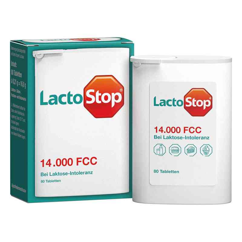 Lactostop 14.000 FCC  tabletki w dozowniku 80 szt. od MIBE GmbH Arzneimittel PZN 09718265