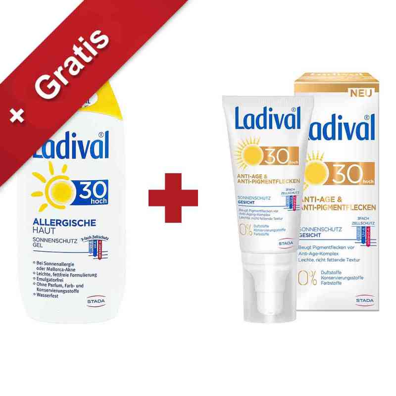 Ladival allergische Haut Gel Lsf 30 + Gratis Sonnenschutz Gesich 1 szt. od STADA GmbH PZN 08101690
