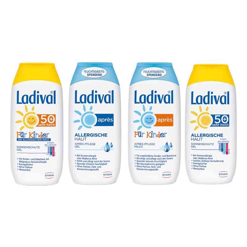 Ladival-Familien-Paket allergische Haut und Apres  4x200 ml od STADA Consumer Health Deutschlan PZN 08100923