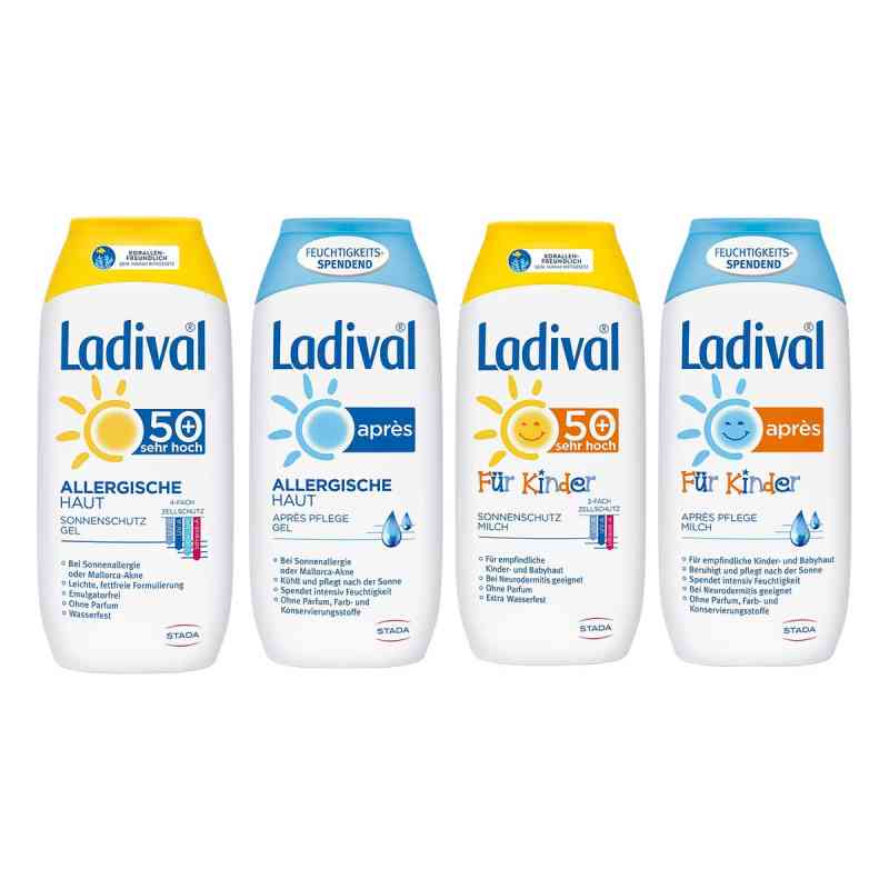 Ladival-Familien-Paket Sonnenschutz und Apres  4x200 ml od STADA Consumer Health Deutschlan PZN 08100921