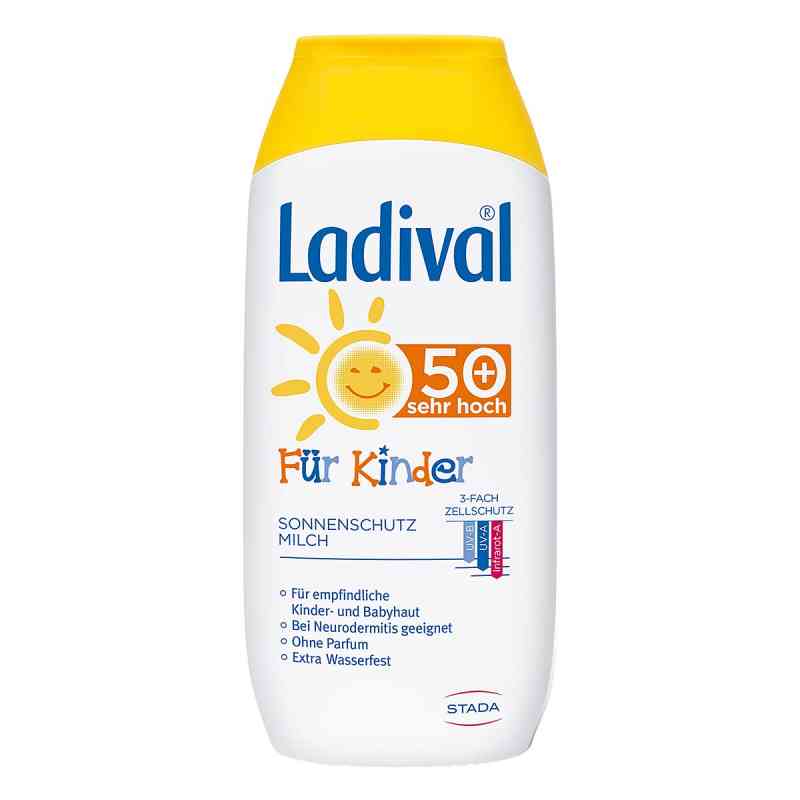 Ladival mleczko ochronne na słońce dla dzieci SPF 50+ 200 ml od STADA Consumer Health Deutschlan PZN 03518648