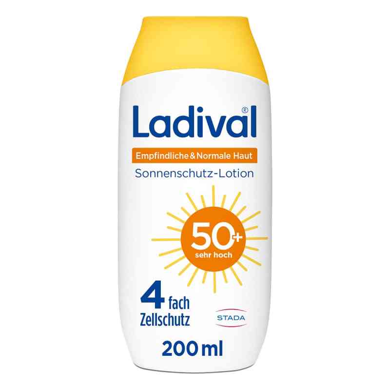 Ladival Wrażliwa i normalna skóra krem do opalania LSF 50+ 200 ml od STADA Consumer Health Deutschland GmbH PZN 19362645