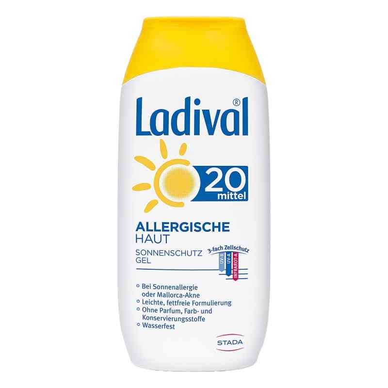 Ladival żel do skóry alergicznej z filtrem SPF20 200 ml od STADA Consumer Health Deutschlan PZN 03373463