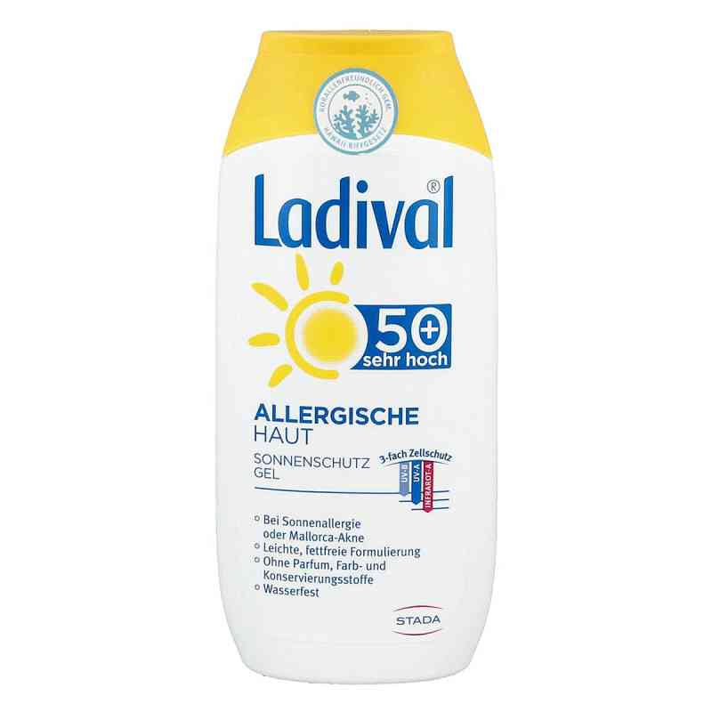 Ladival żel przeciwsłoneczny do skóry alergicznej SPF 50+ + Grat 1 szt. od STADA GmbH PZN 08101691