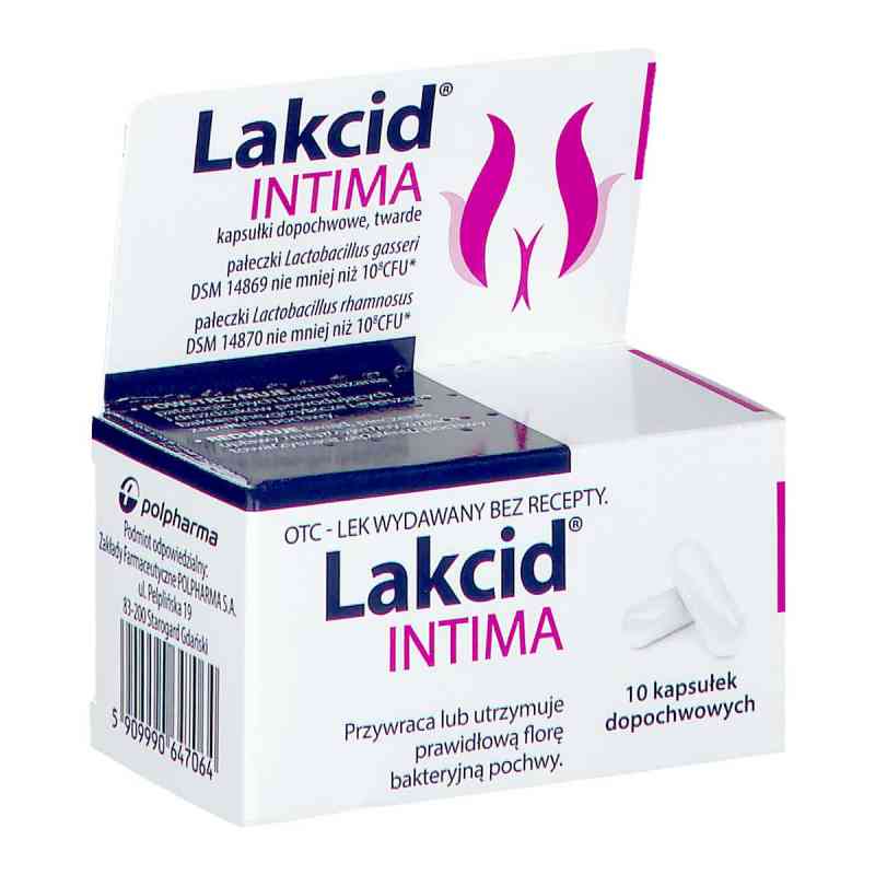 Lakcid Intima kapsułki dopochwowe 10  od BIFODAN A/S PZN 08302750
