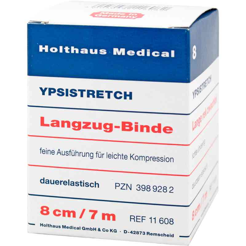 Langzugbinde fein Ypsistretch 8 cmx7 m 1 szt. od Holthaus Medical GmbH & Co. KG PZN 03989282