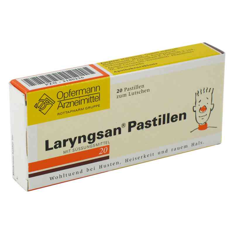 Laryngsan pastylki 20 szt. od MEDA Pharma GmbH & Co.KG PZN 02180236