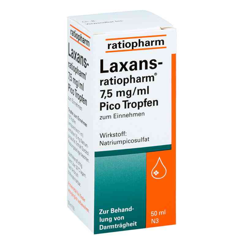Laxans-ratiopharm Pico, krople na przeczyszczenie  50 ml od ratiopharm GmbH PZN 04687809